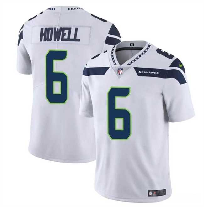 Men & Women & Youth Seattle Seahawks #6 Sam Howell White Vapor Limited Football Stitched Jersey->washington commanders->NFL Jersey